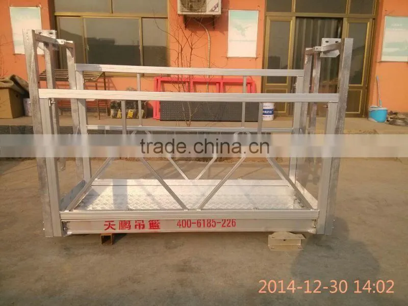 Aluminum suspended platform