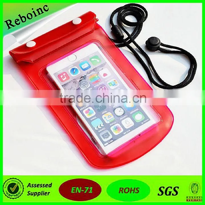 Cheap PVC Mobile Phone /Cell Phone Waterproof Bag For iphone 5-6 Inches