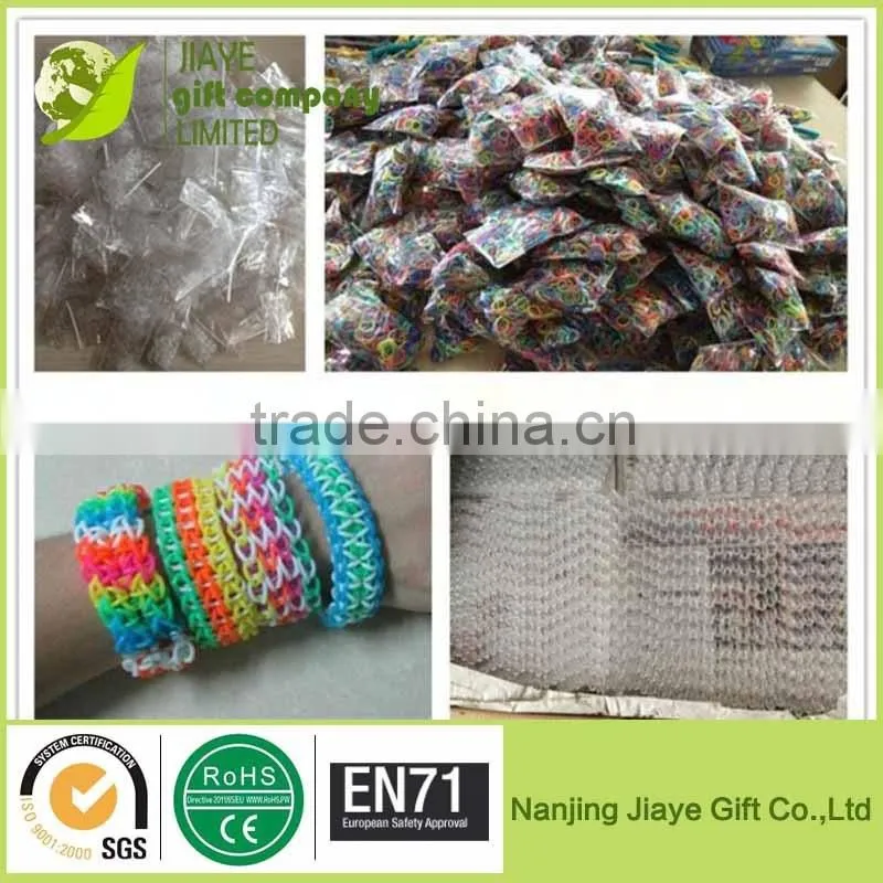 Colorful Loom Band Kit/Mixed Colors DIY rubber Loom Bands