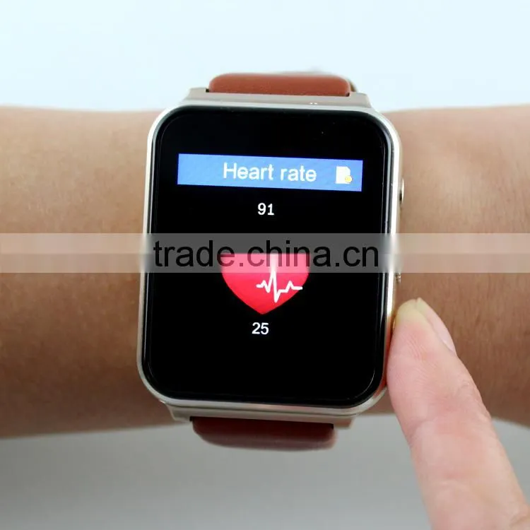 2015 fashionable portable latest wrist mobile phone smartwatch