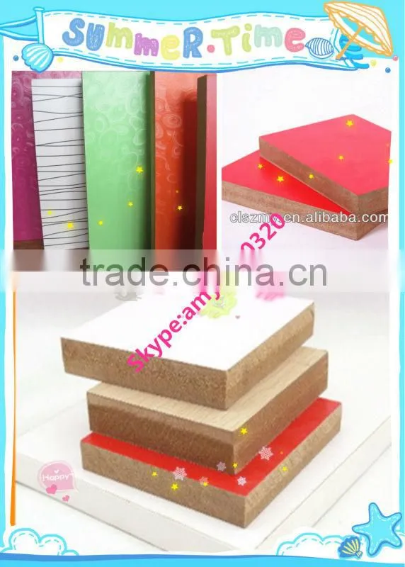18mm 1220*2440 high quality melamine mdf board from China manufacture