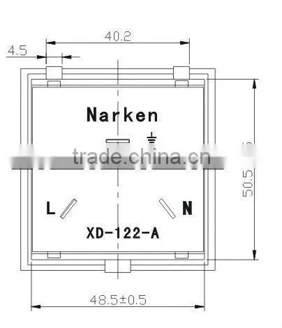 Multi-function 6A 240V gi pipe fittings socket