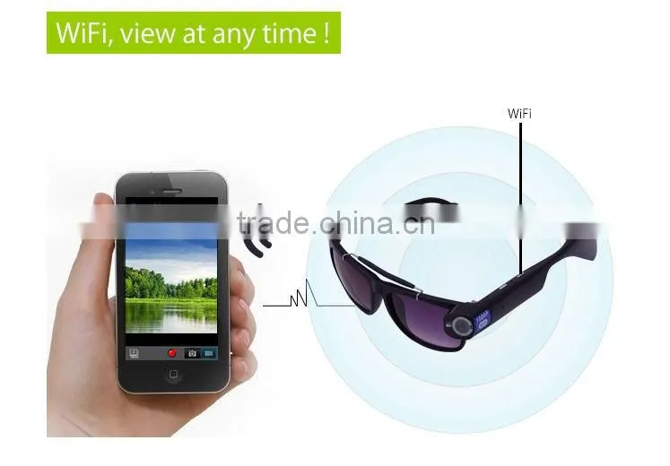 New Arrival Sunglasses Video DVR Mini DV DVR Wireless Sun Glasses Wifi Camera
