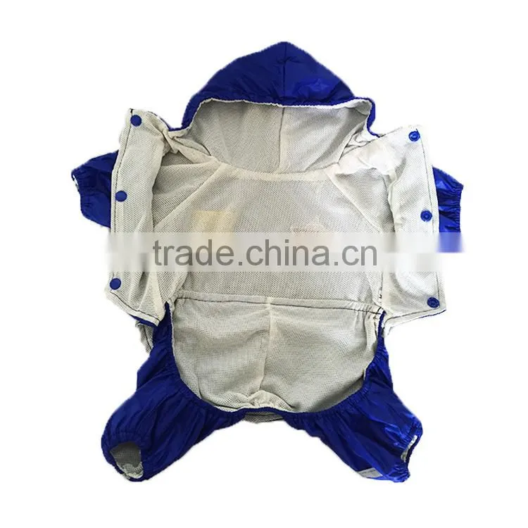 Wholesale Large Dog Spring Summer and Early Autumn Double Layer Waterproof Dog Air Force Raincoat Uniform