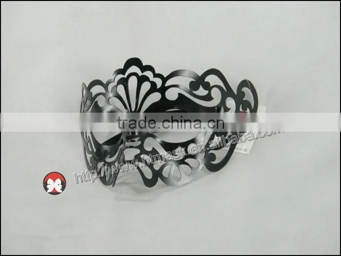 Handmade PVC black glasses hollow half face party eye mask used carnival games for sale