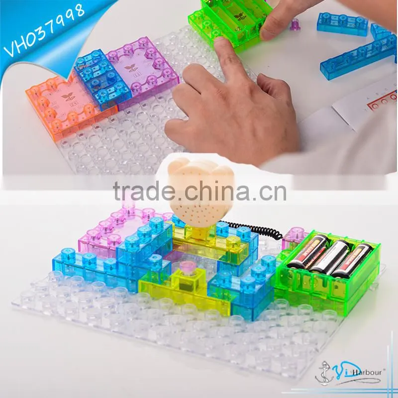 New Educational Plastic Circuit Building Blocks Toys