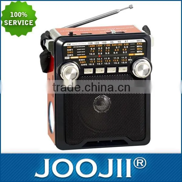 Hot seller AM/FM/SW1-6 8 BAND portable retro radio