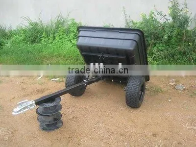 ATV Dumping Poly Garden Utility Trailers, Tool Cart