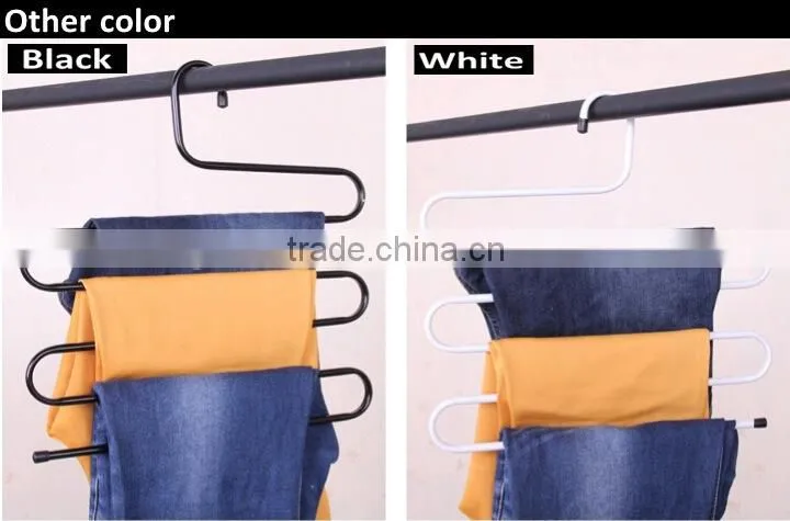 New design S-shape steel trousers hanger