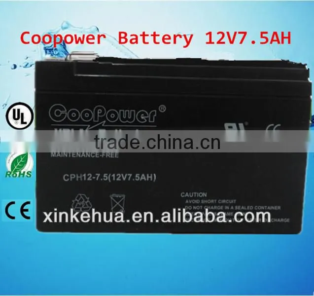Sealed Lead acid battery Sla battery 12V7.5AH
