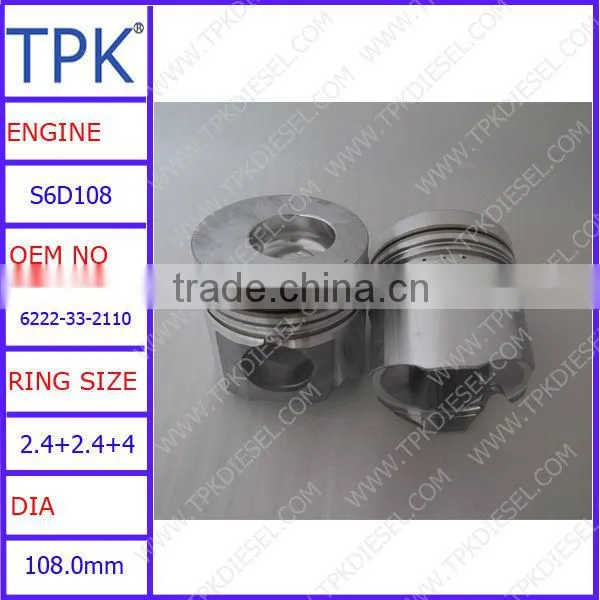 S4D95LE Piston, PC78 engine piston kit