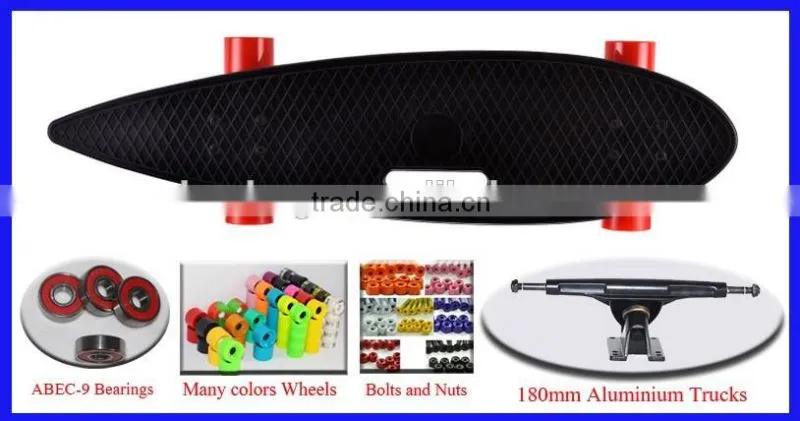 CEEN13613 Plastic Longboard, High Speed Cruiser Long Skateboard