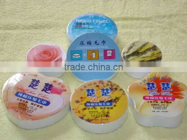 Magic bone shaped Compressed Promotion Towel, Towel compressed