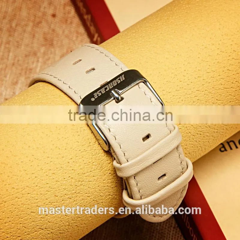 Original Jisoncase Genuine Leather Watch Band 38MM Buckle Watch Strap For Apple Watch MT-3409