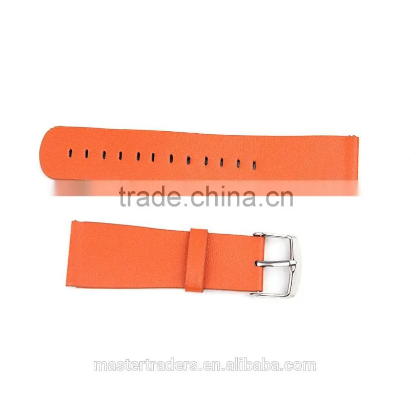 Cheap Colorful PU Leather Watch Band Wrist Strap Bracelet Without Metal Buckle For 42MM Apple Watch MT-3588