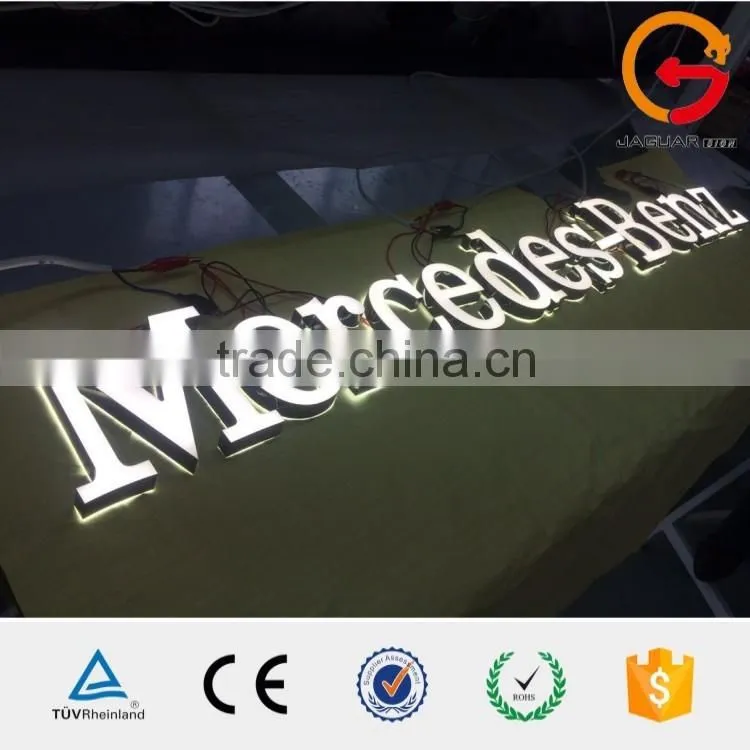 factory direct delux mercedes benz silver shiny car emblems and logos