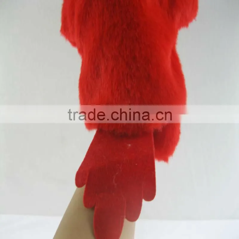 Funny plush frog hand puppet