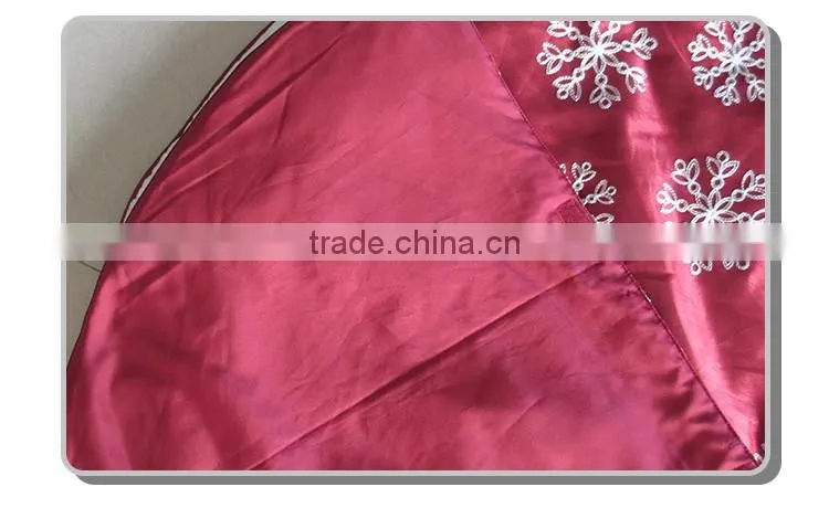 52 inch most popular snowflake handmade velvet Christmas tree skirt