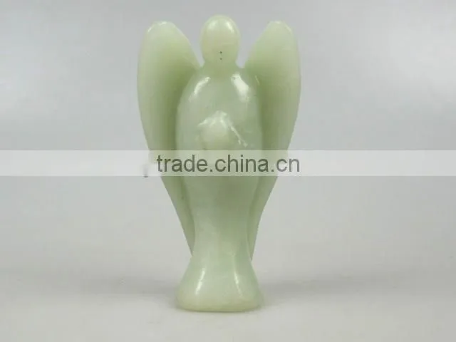carved gemstone angels Blue Turquoise with Matrix Angel