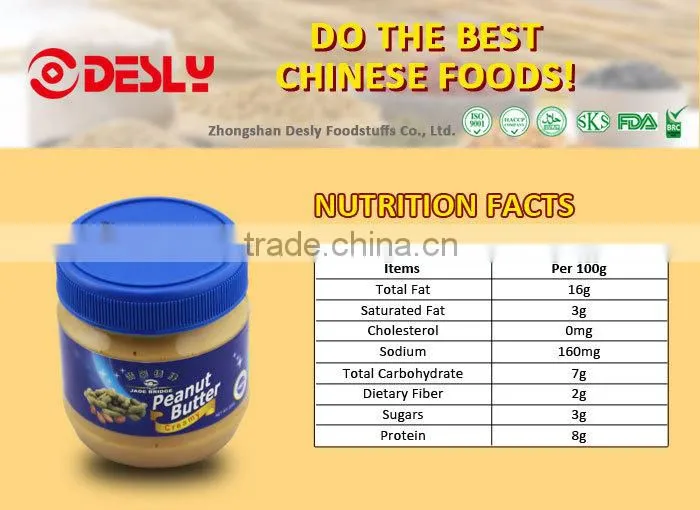 Make in China competitive peanut butter prices