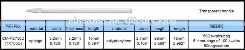 CM-FS750D Cleanroom Swab For Hard Disk Drive,PCB,SMT
