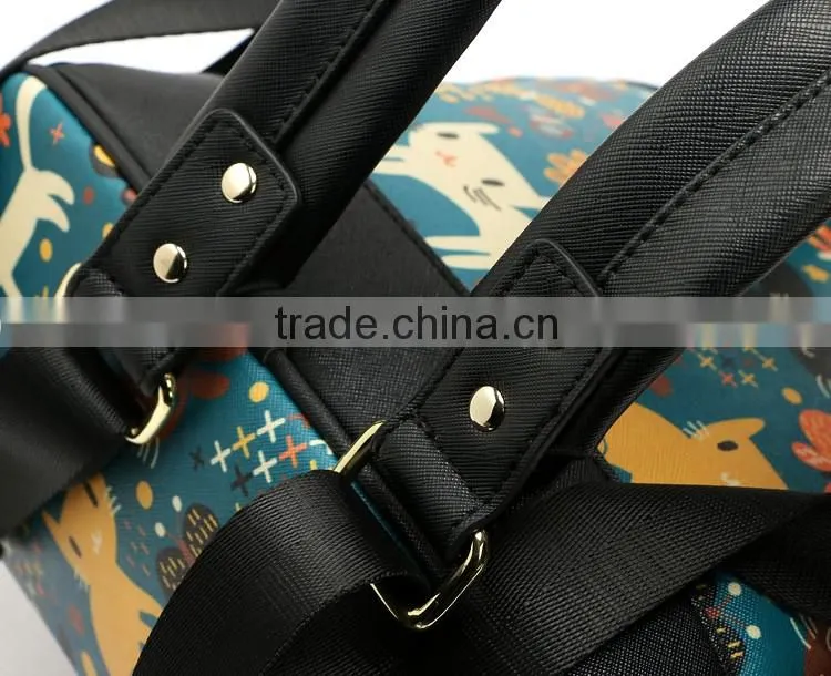 Animal print fashion best selling pu leather backpack bags