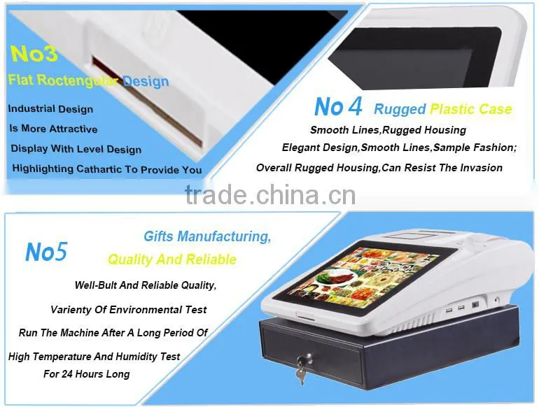 Durable new coming 12 inch micro pos all in one android pos system