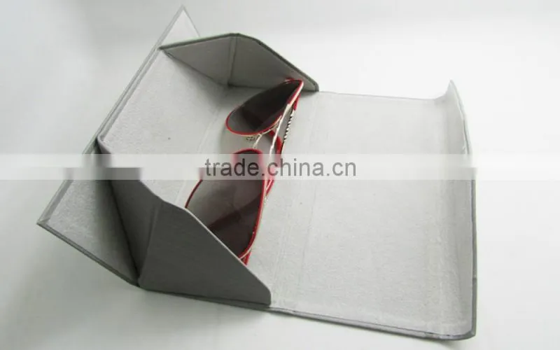 PU Leather folding Glasses case/box