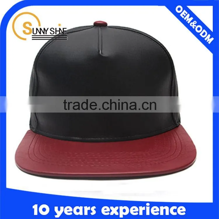 Faux leather cowboy hat