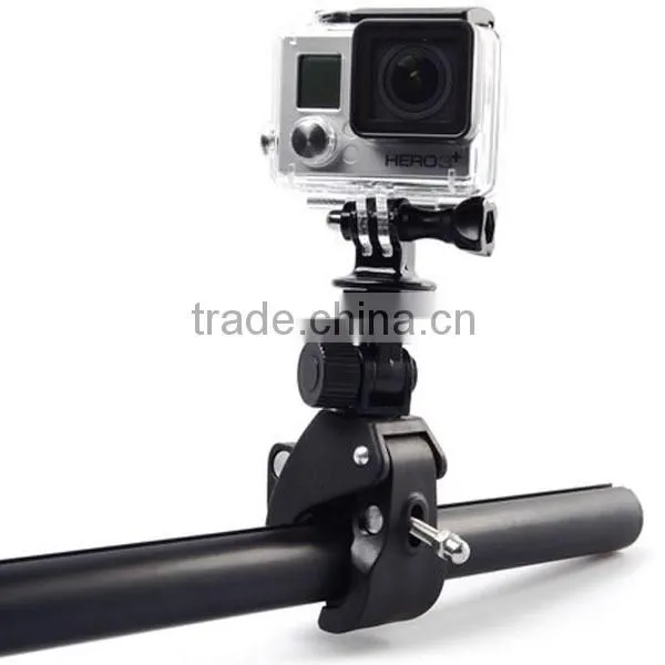 180degree Rotate Best Bike Bicycle Scooter Motorcycle Golf Stroller Handlebar Clamp Mount Holder for Gopro SJ4000 Sport Camera