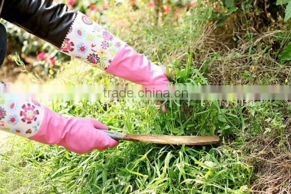 Gold supplier! elbow length extra long rubber gloves