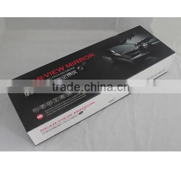4.3 inch dual camera recorder car dvr rearview mirror