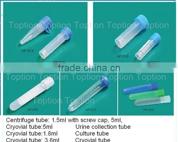 Plastic Urine collection tube