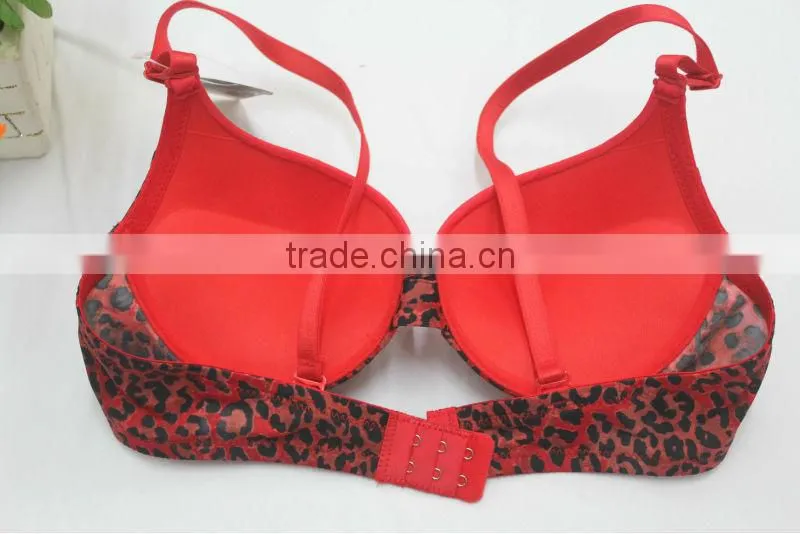 Leopard Print Contrast Color Mature Women Sexy Underwear