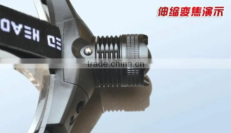 Super Bright rechargeable High power LED Headlamp Aluminum LED headlight