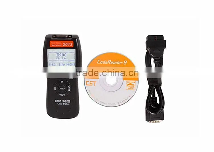 5 2014 OBD2 EOBD Scan Tool D900 Scanner Live PCM Data Code Reader Diagnostic Lastest Version 2014.01