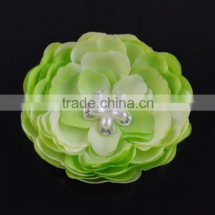 DIY Flower Pearl Embellishment,Hollow Out Flower Pearl Embellishment Flat Back