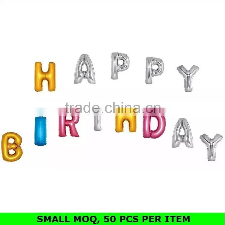 Factory Hot Sale Letter Balloons Indoor Birthday Party Decoration 50 Years