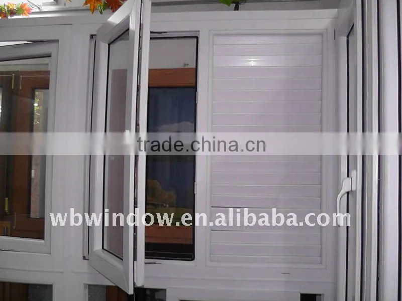 PVC jalousie windows,fix shutter window