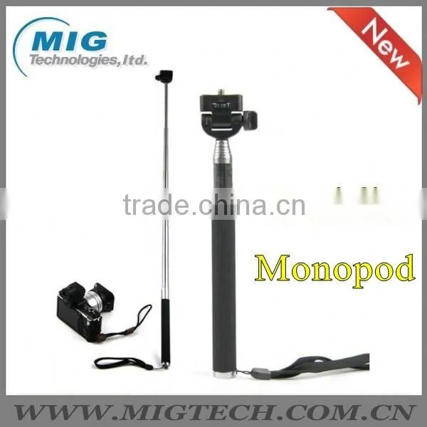 Hot extendable monopod selfie stick, handheld camera photo monopod with adjustable phone holder 3 colors