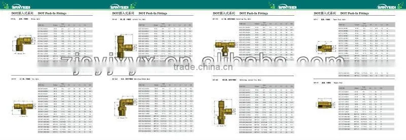 DOT brass connector assembly
