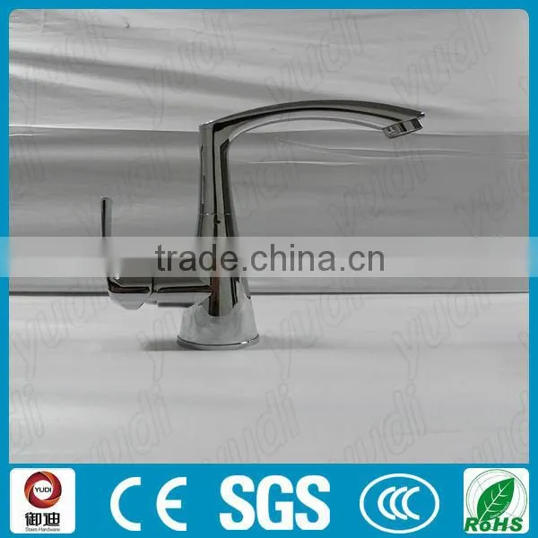 modern deck mounted stainless steel basin faucet design