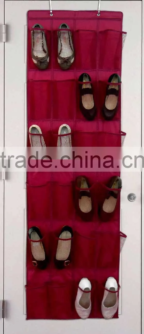 2014 over the door hanging shoe organizer/cardboard shoe organizer