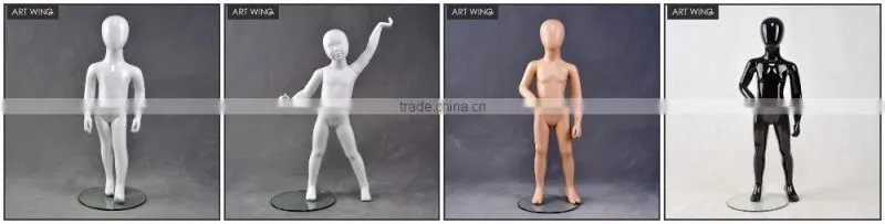 adjustable egg head child/kids mannequins with articulated arms