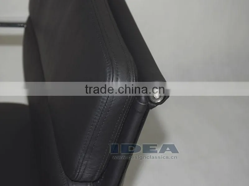 Replica Charles Low back desk chair- Black Color Genuine Leather