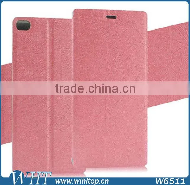 New Leather Case with Credit Card Holder for Huawei P8, Wallet Flip Cover for Huawei Ascend P8 Phone Case Wholesale