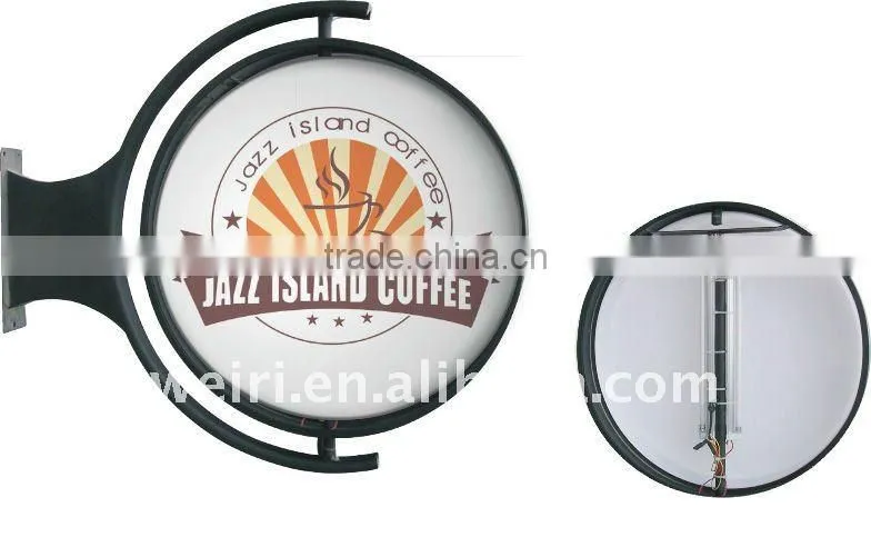 Rotating Round Corner Acrylic Light Box