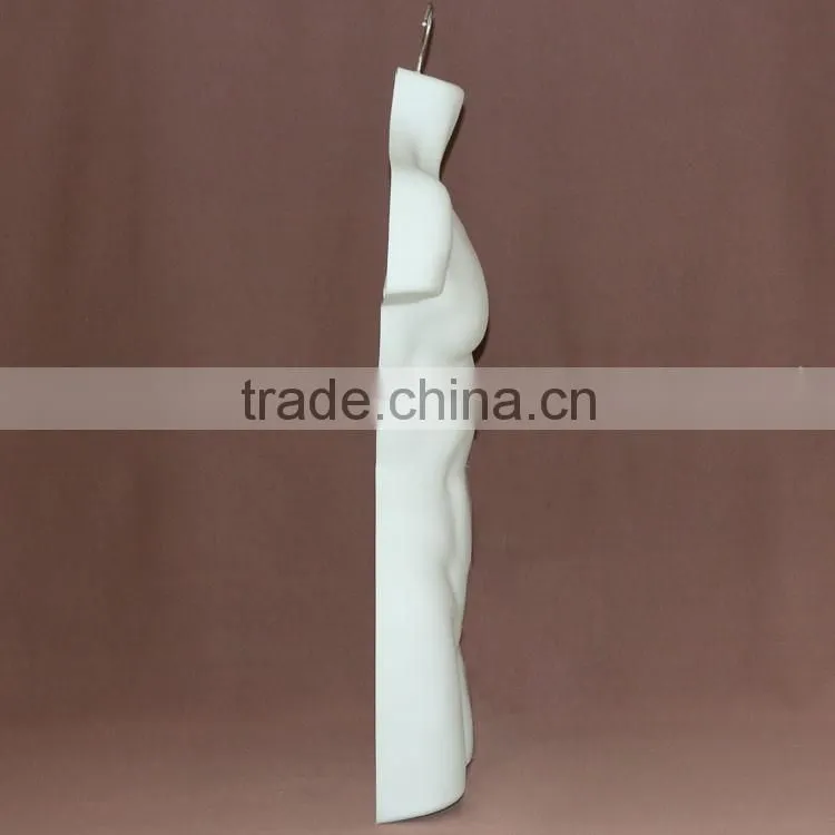 Torso half upper body male mannequins with hook for man wear garment display