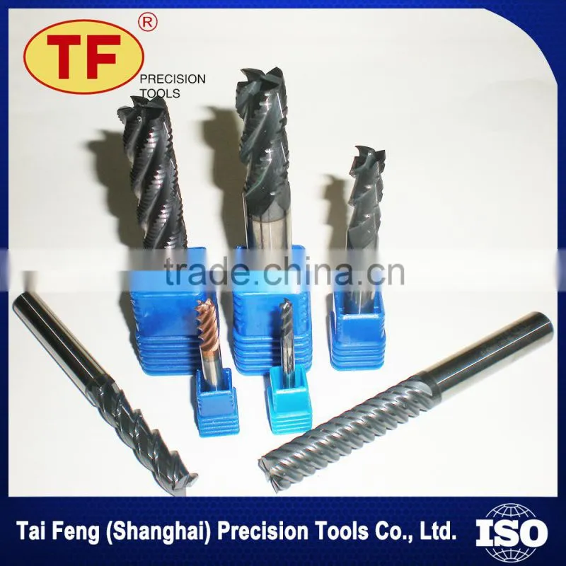 New Style Low Cost Ordinary Coating 4 Flute Cutting And Forming Tools End Mill Cutters
