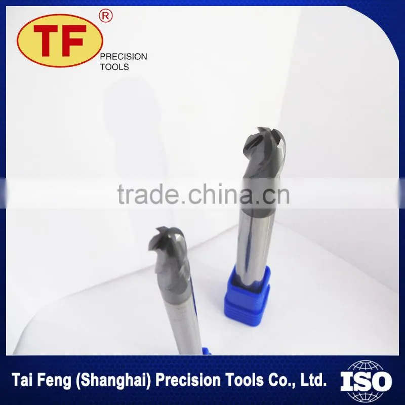 Made In China Tai Feng Cnc Machine Cutting Tools Solid Carbide Thread Ball Nose End Mills Metal Cutting Tools